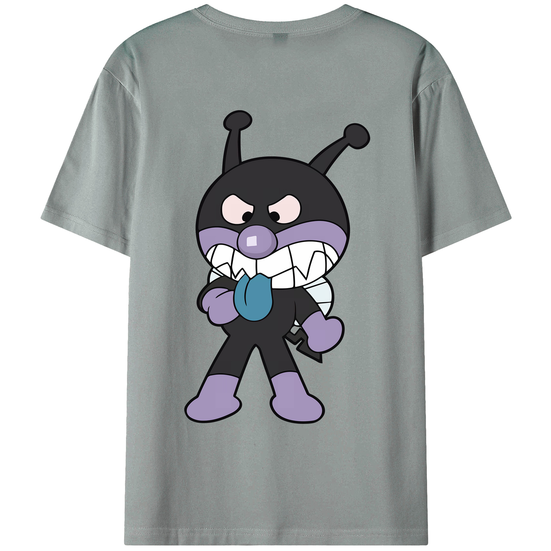 （画像用） アンパンマン Anpanman 綿100％ メンズ半袖Tシャツ（バックプリント） 通気性